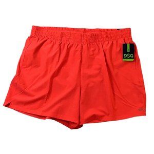 DSG Size 2XL Flash Red Athletic Men's Running Reflective Shorts